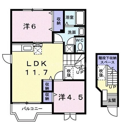 クレストハイムＣの物件間取画像